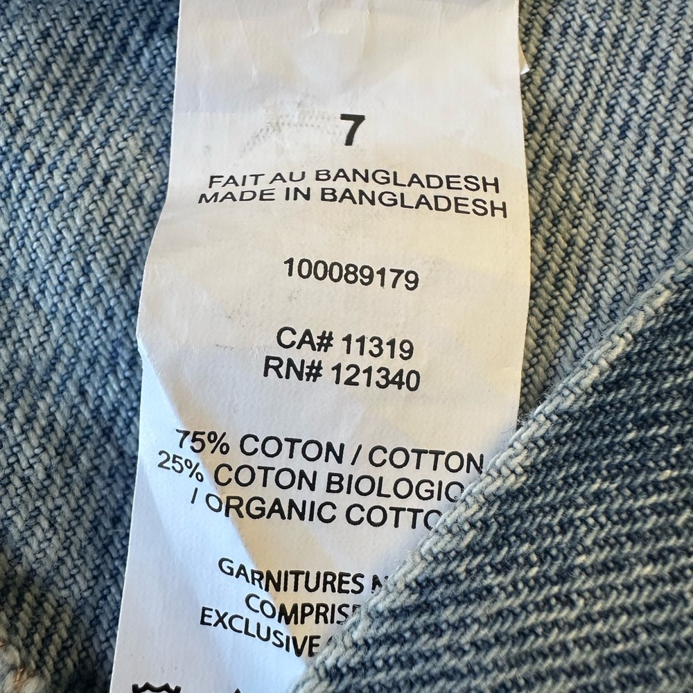 Garage Denim Low Rise Baggy Jeans Light Wash, Size 7 / 28 - Picture 7 of 11